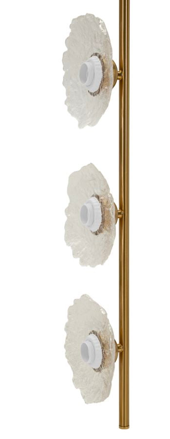 Lampadario emily verticale vetro trasparente cm 15x16x110
