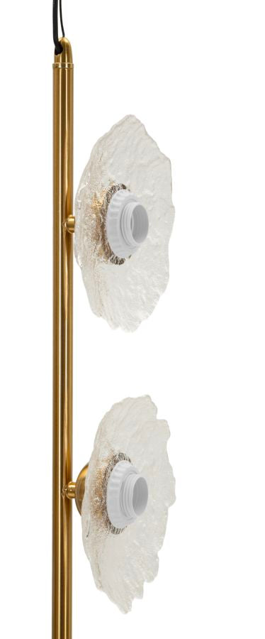 Lampadario emily verticale vetro trasparente cm 15x16x110