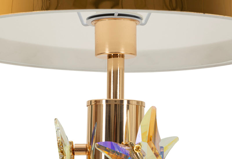 Lampada da tavolo gold butterfly cm ø 35x74