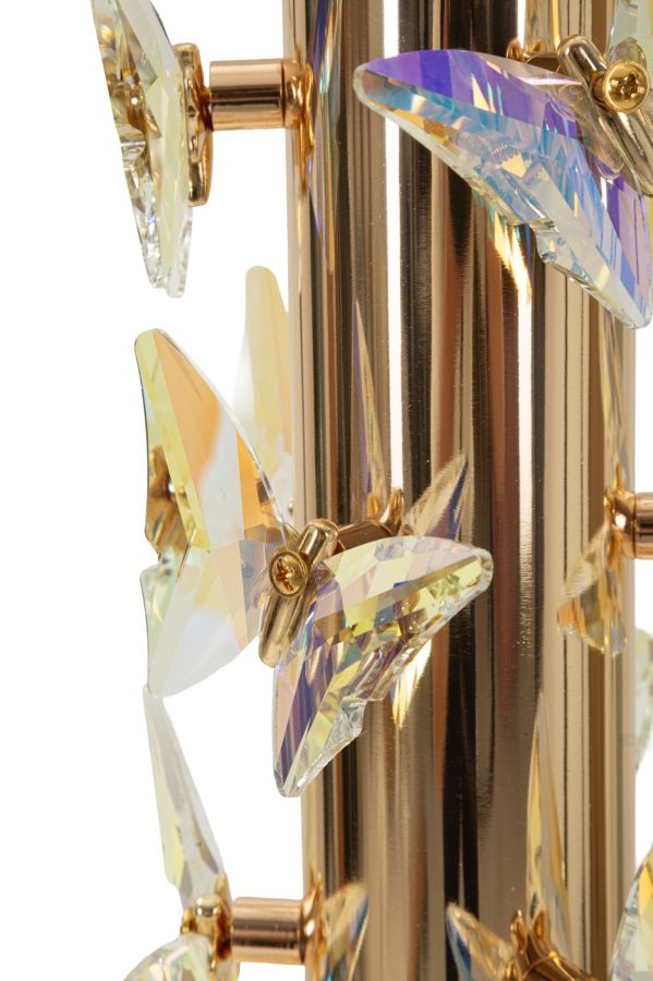 Lampada da tavolo gold butterfly cm ø 35x74