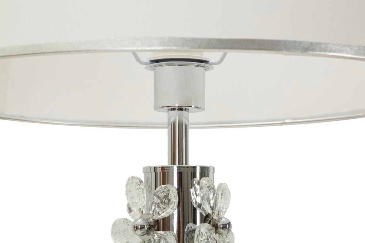 Lampada da terra silver flower cm ø 45x157
