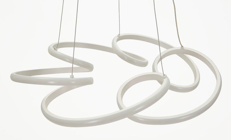 Lampadario LED glovy bianco cm ø 55x120 (luce con 3 temperature di colore)