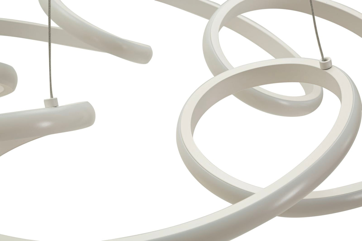 Lampadario LED glovy bianco cm ø 55x120 (luce con 3 temperature di colore)