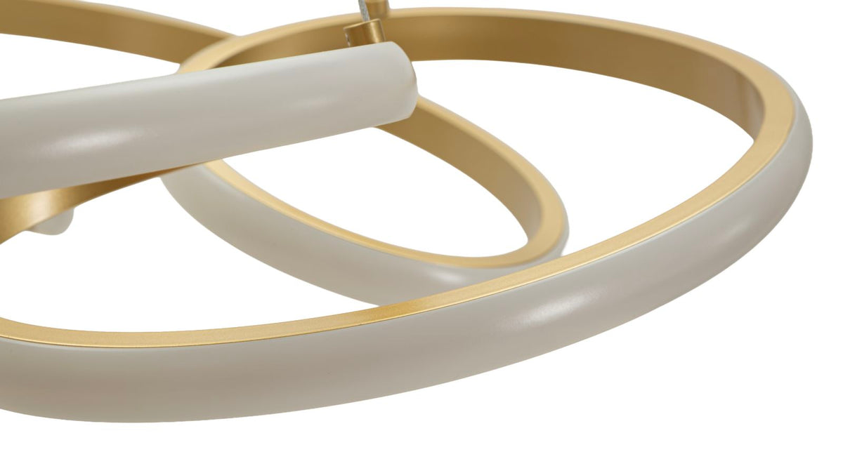 Lampadario LED glovy gold cm ø 55x120 (luce con 3 temperature di colore)
