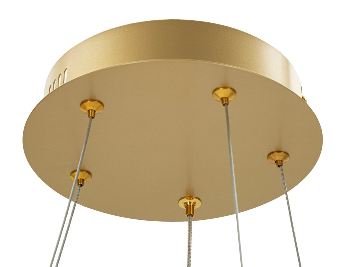 Lampadario LED glovy gold cm ø 55x120 (luce con 3 temperature di colore)