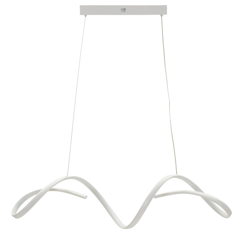 Lampadario LED uter bianco cm 80x20x120 (luce con 3 temperature di colore)