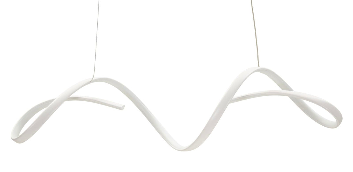 Lampadario LED uter bianco cm 80x20x120 (luce con 3 temperature di colore)