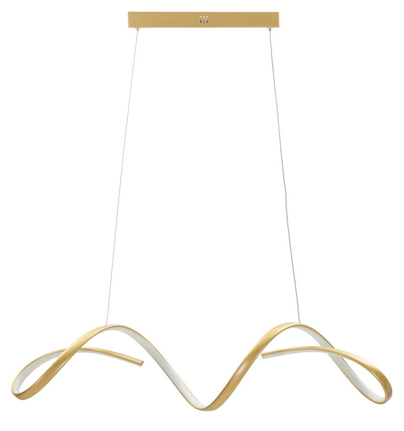 Lampadario LED uter oro cm 80x20x120 (luce con 3 temperature di colore)