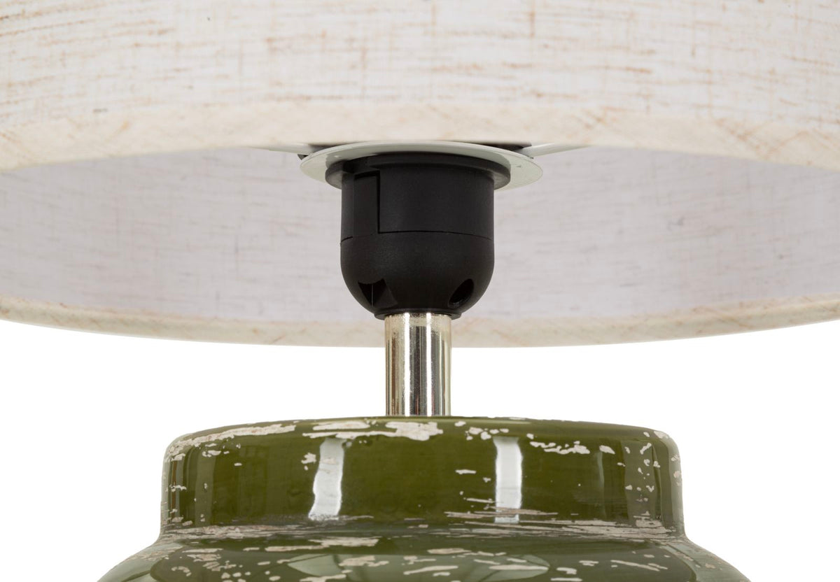 Lampada da tavolo hut verde cm ø 27x47,5