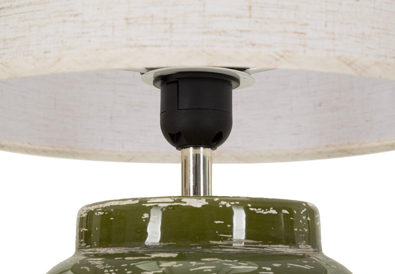 Lampada da tavolo hut verde cm ø 27x47,5