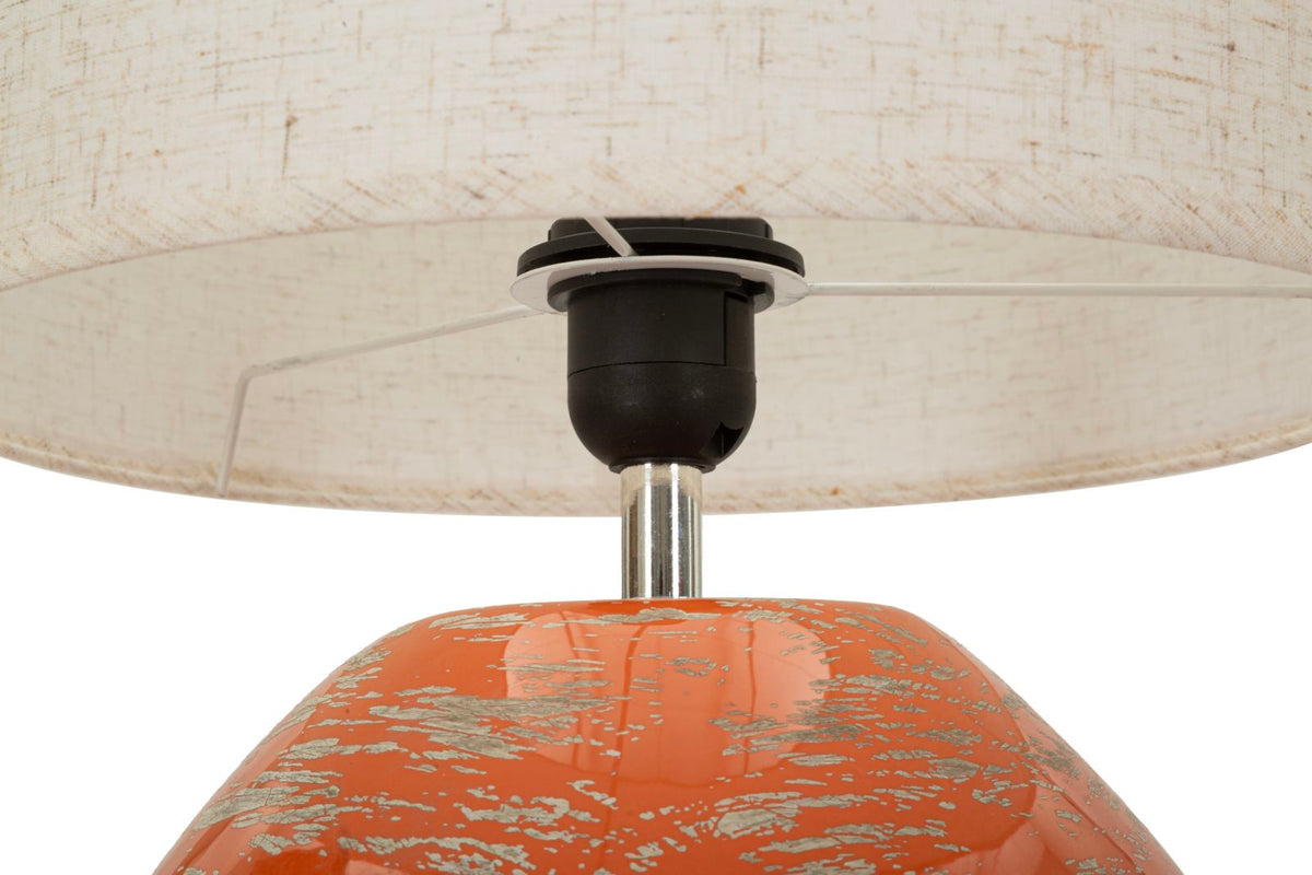 Lampada da tavolo hub arancione cm 30x49