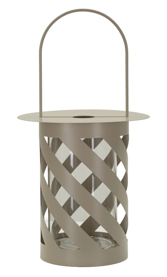 Lanterna saturno tortora twist cm ø 23x43