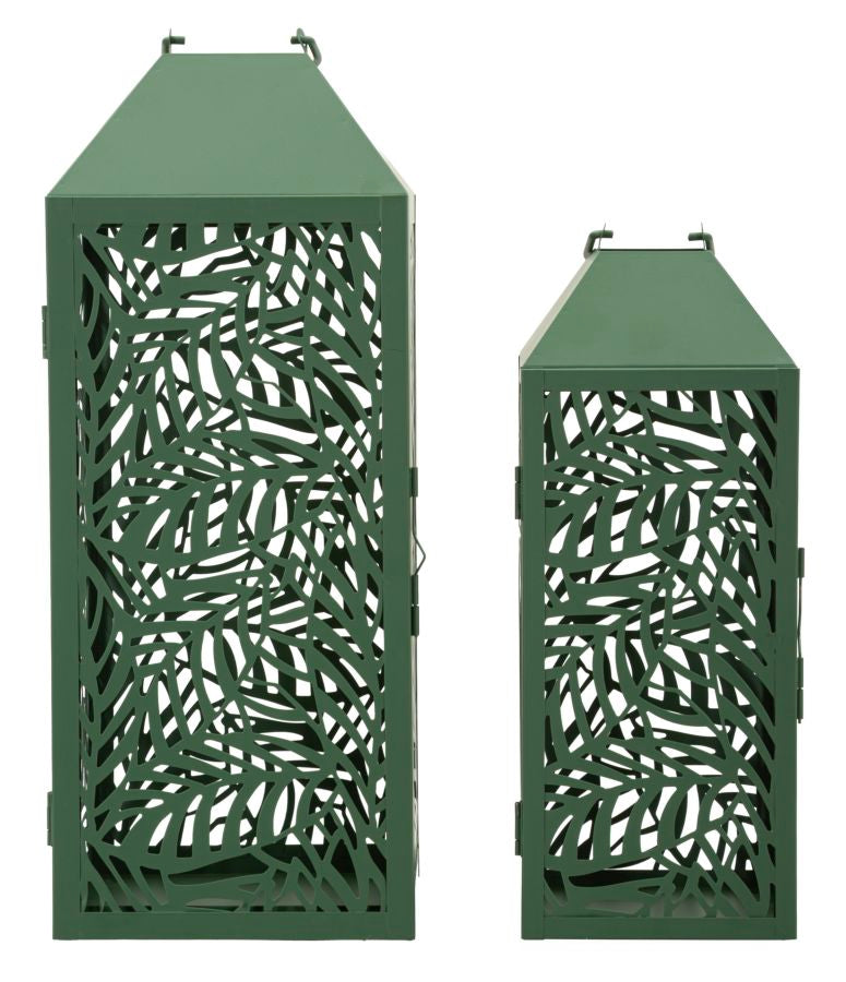 Lanterne carving coppia cm 17,8x17,8x44-13,8x13,8x34