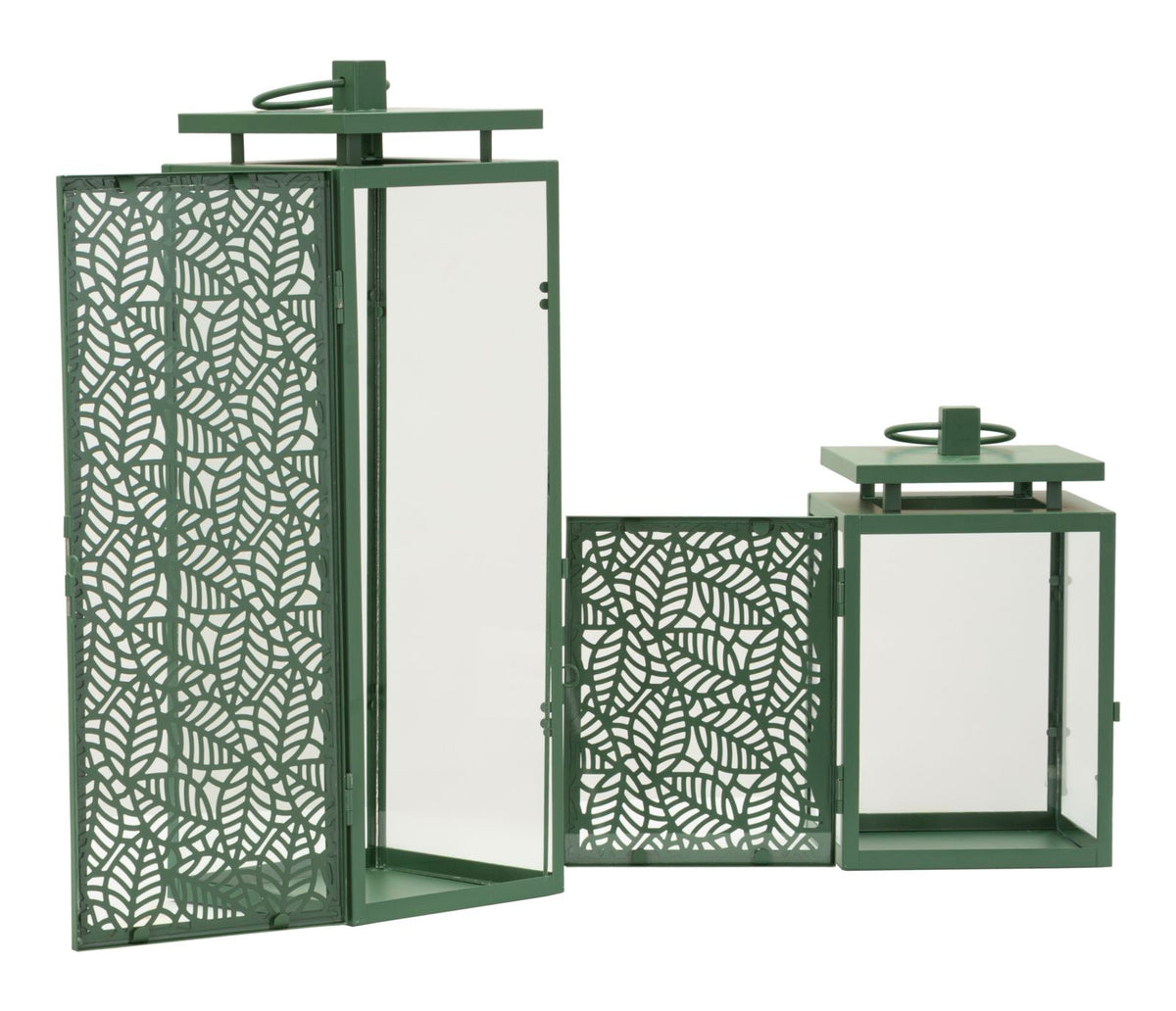 Lanterne hall coppia cm 15x14,5x41,5-15x14,5x24 (vetro temperato)