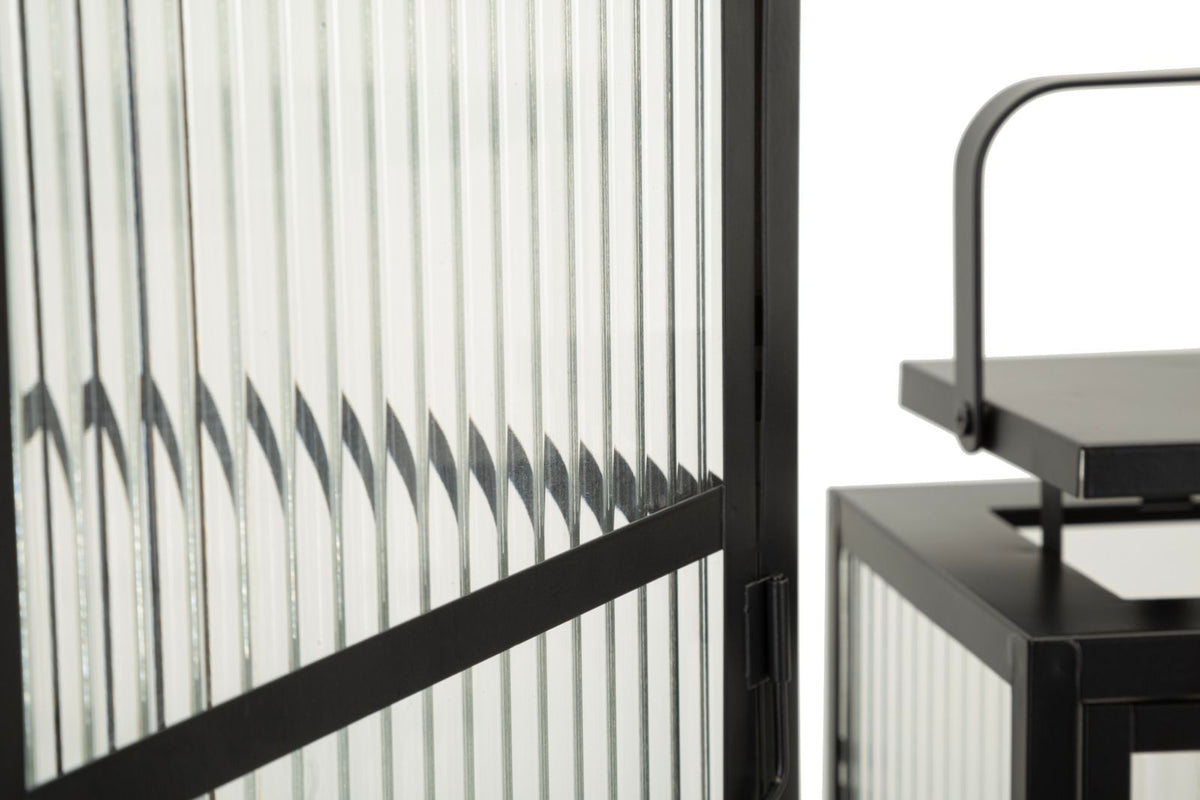 Lanterne andromeda tris cm 25,5x25x50-20,5x20x40-15,3x15x29,5 (vetro temperato)