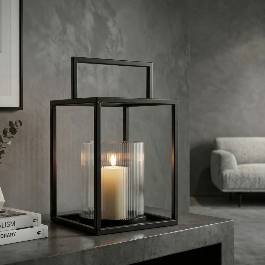 Lanterna simply open cm ø 18x31 (vetro temperato)