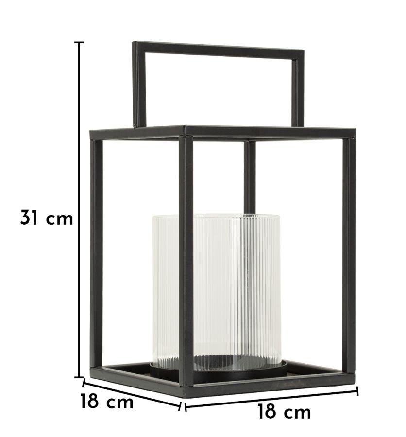 Lanterna simply open cm ø 18x31 (vetro temperato)