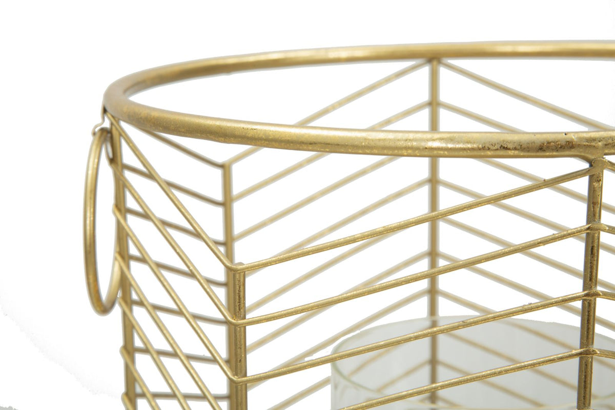 Mauro Ferretti Portacandela Glam Ring Coppia Ø 23,5 x 25-19 x 24 cm