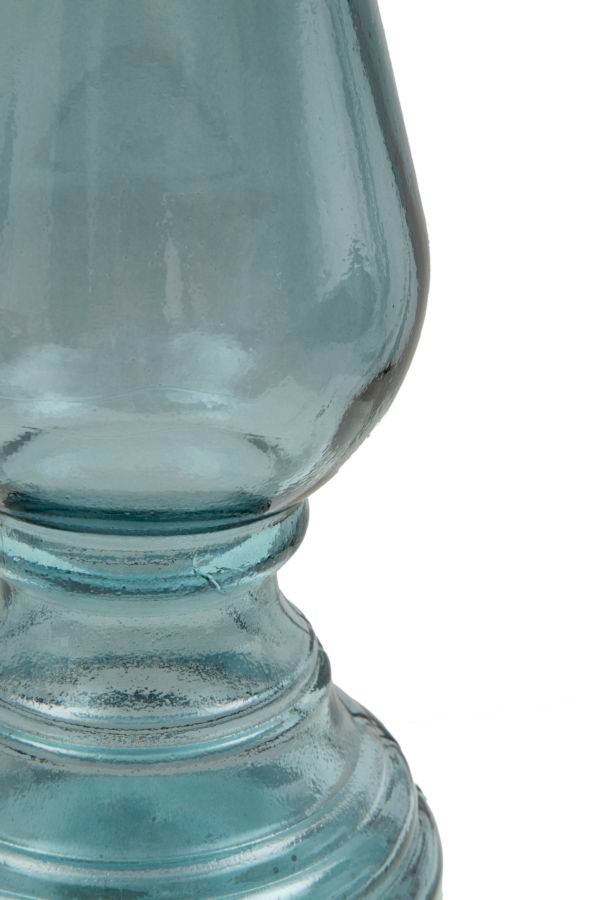 Mauro Ferretti Portacandela Vetro Riciclato Light Ø 17 x 55 cm (made in Spain)
