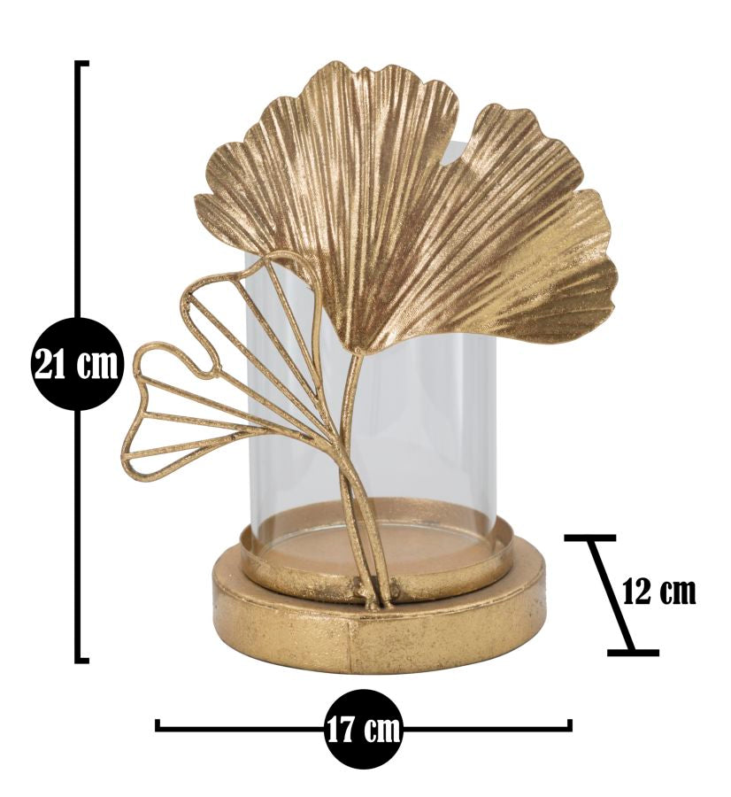 Mauro Ferretti Portacandela Leaf 17 x 12 x 21 cm