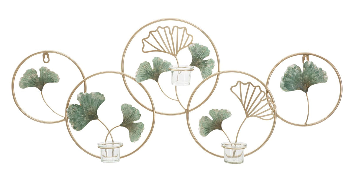 Mauro Ferretti Portacandela da Muro Greenery 80 x 7,5 x 35,5 cm