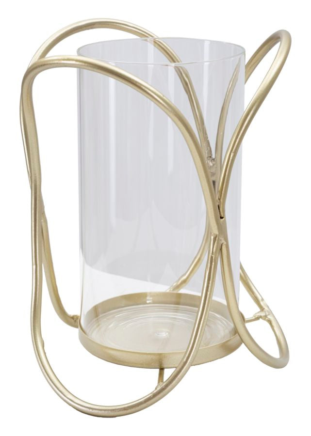 Mauro Ferretti Portacandela Glox Gold Ø 16 x 21,5 cm