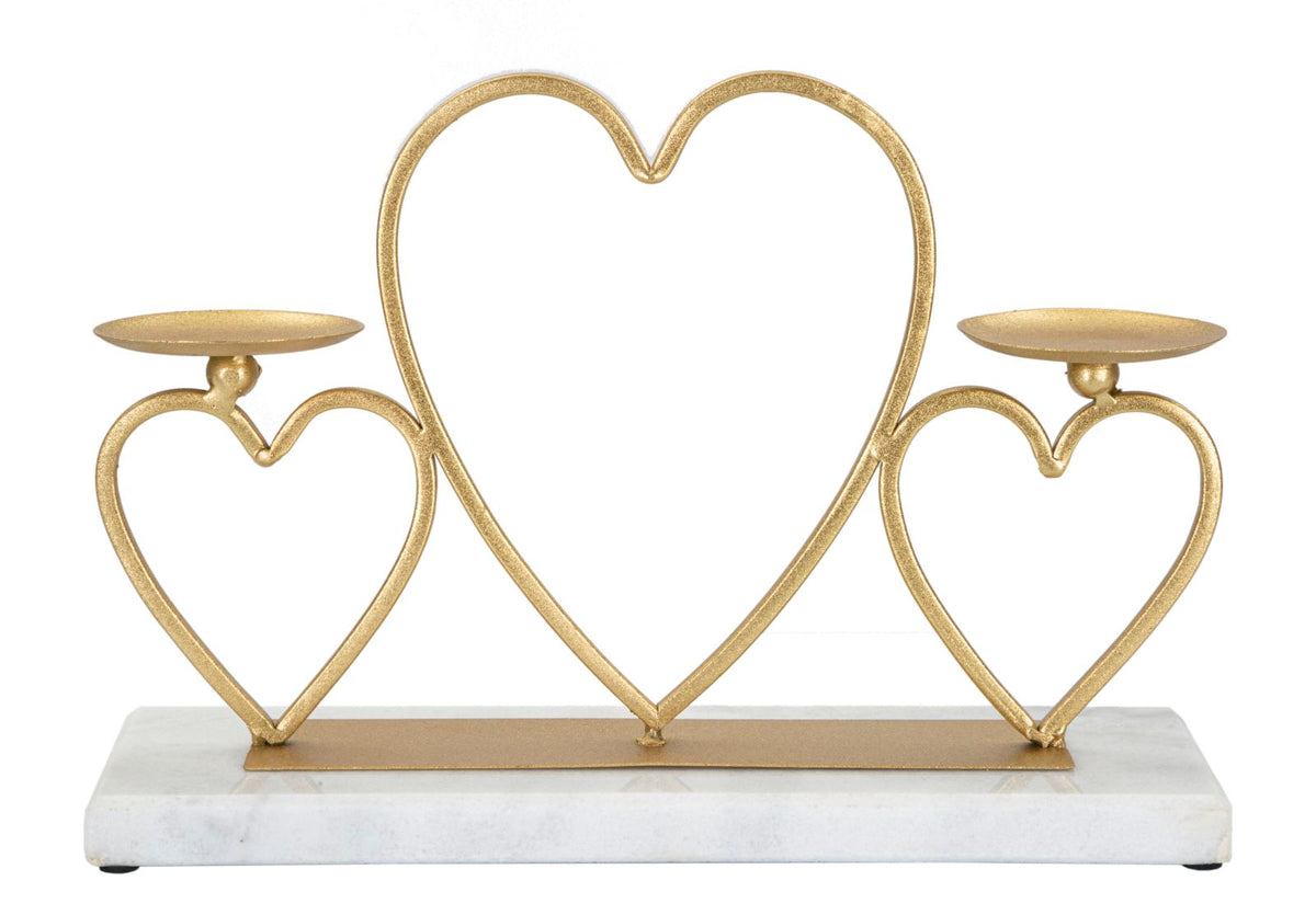 Mauro Ferretti Portacandela Hearts 30 x 9 x 20 cm