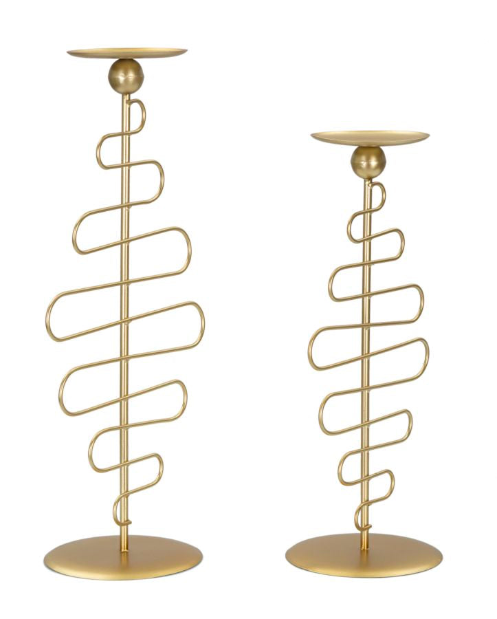 Mauro Ferretti Portacandela Alid Coppia 25 x 16 x 51-20 x 16 x 43 cm