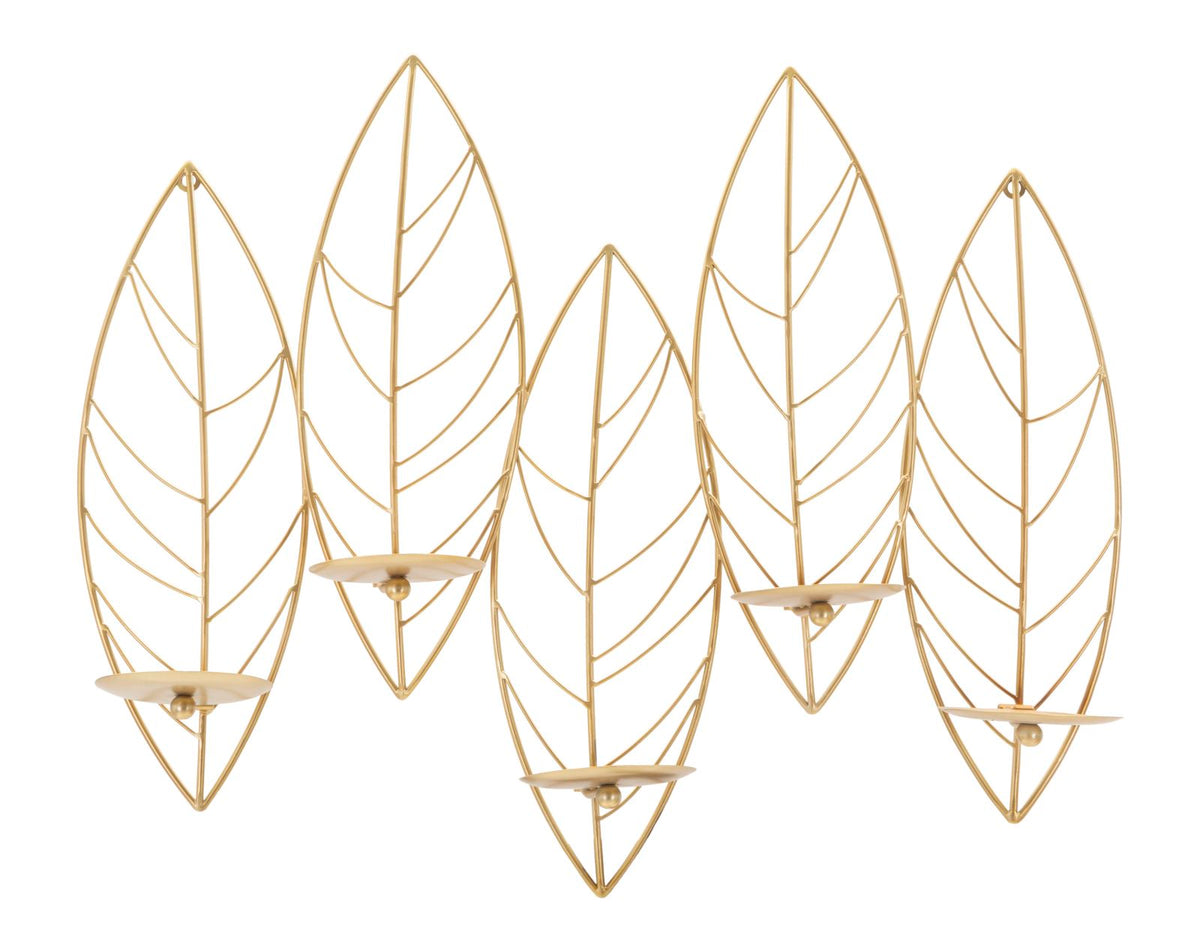 Mauro Ferretti Portacandela Leaf da Muro 66 x 14 x 56 cm