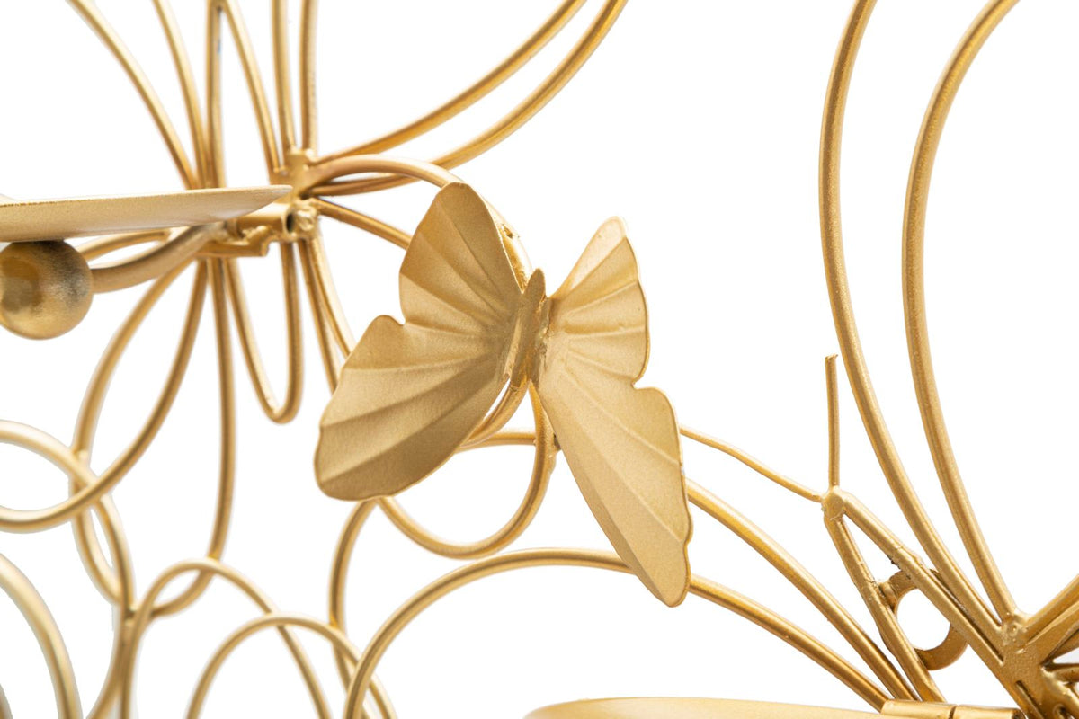 Mauro Ferretti Portacandela da Muro Farfalle 61 x 12 x 34 cm