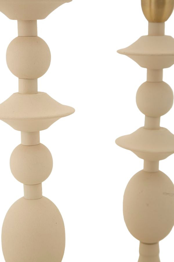 P/cand gemini crema set 2 pz cm ø10x29-10x33