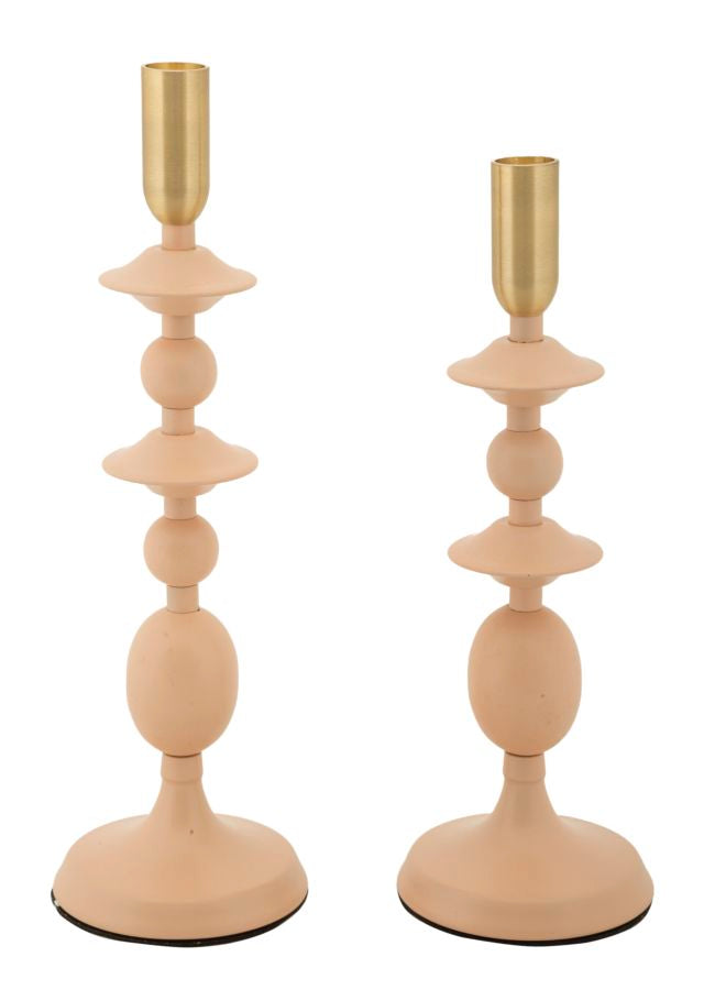 P/cand gemini rosa set 2 pz cm ø 10x29-10x33