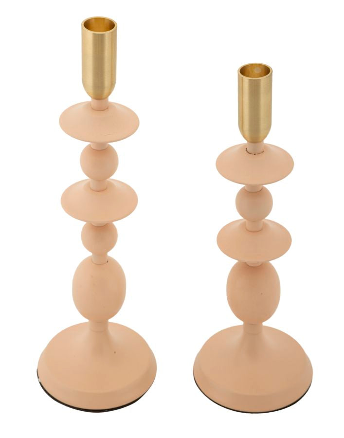 P/cand gemini rosa set 2 pz cm ø 10x29-10x33