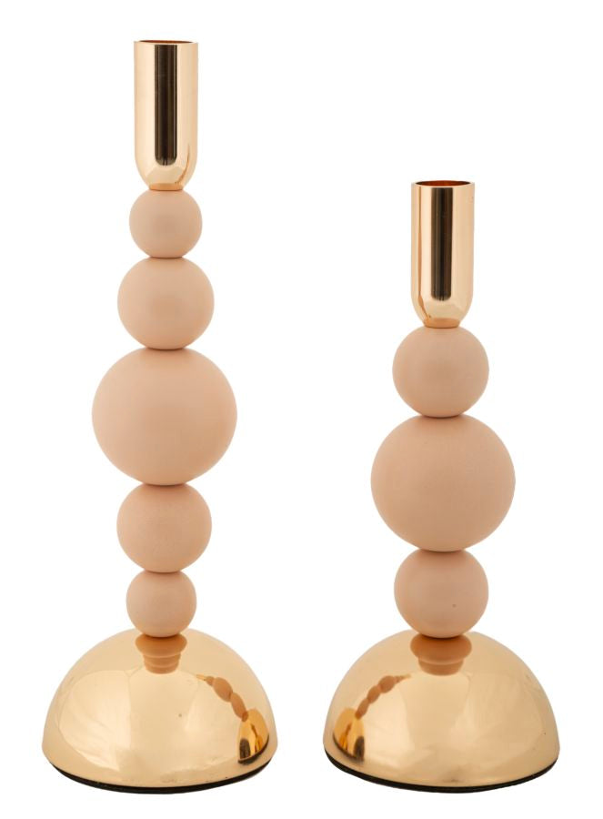 P/cand bolly rosa set 2 pz cm ø 10x24-10x29,5