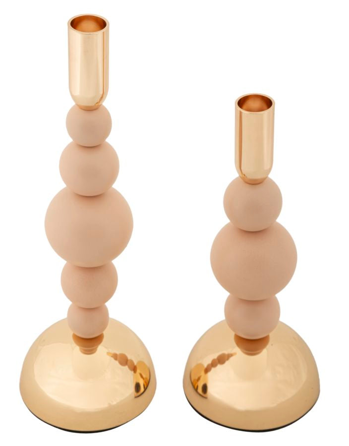 P/cand bolly rosa set 2 pz cm ø 10x24-10x29,5