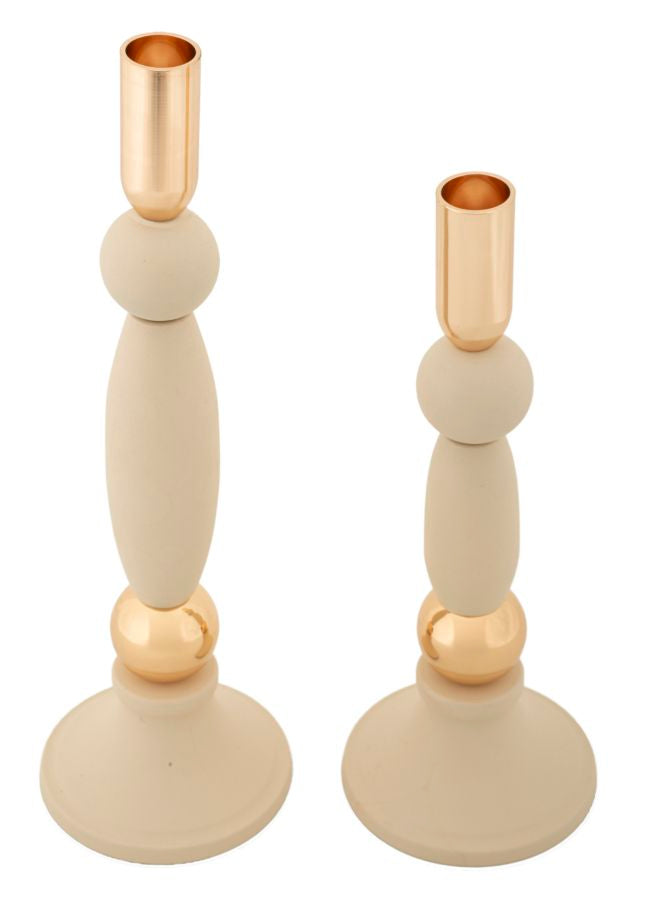 P/cand strek crema set 2 pz cm ø 9,5x25-9,5x30