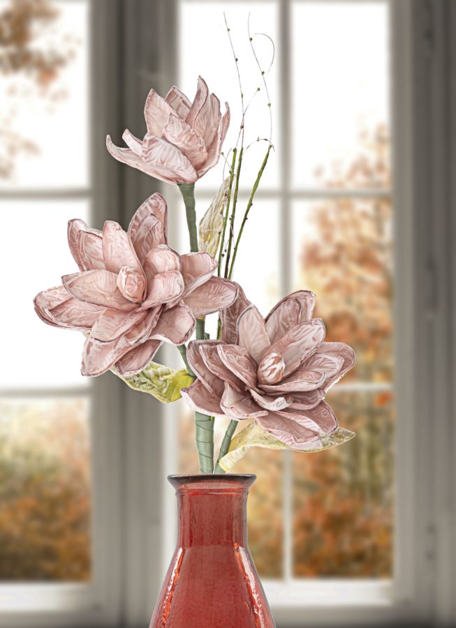 Mauro Ferretti Magnolia x3 Rosa Ø 30 x 90 cm