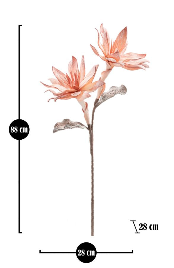 Mauro Ferretti Glsang Flower x2 Arancione Ø 28 x 88 cm