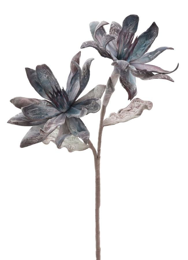 Mauro Ferretti Glsang Flower x2 Blu Ø 28 x 88 cm