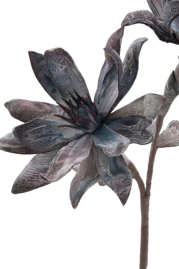 Mauro Ferretti Glsang Flower x2 Blu Ø 28 x 88 cm