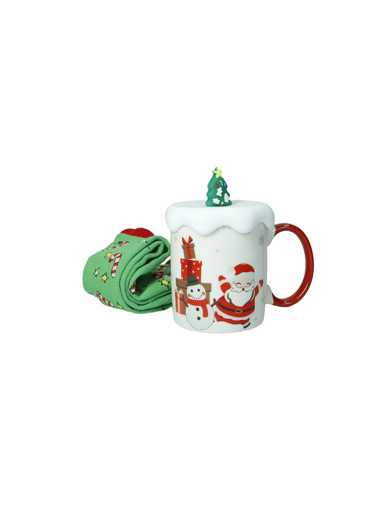 Brandani Mug con Tappo Albero e Calzini