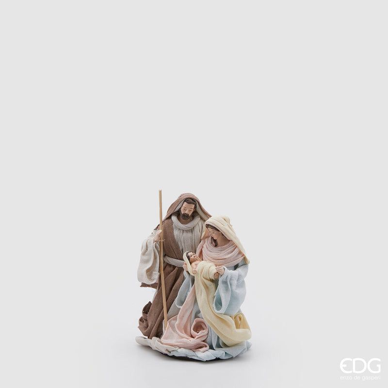 Natività Lord con base in tessuto 17 cm EDG - Multicolore