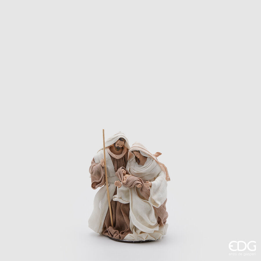 Natività Lord con base in tessuto 17 cm EDG - Nocciola