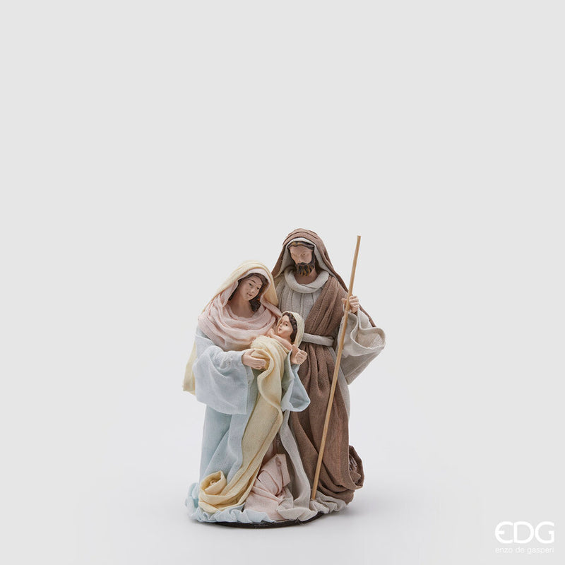 Natività Lord con base in tessuto 22 cm EDG - Multicolore