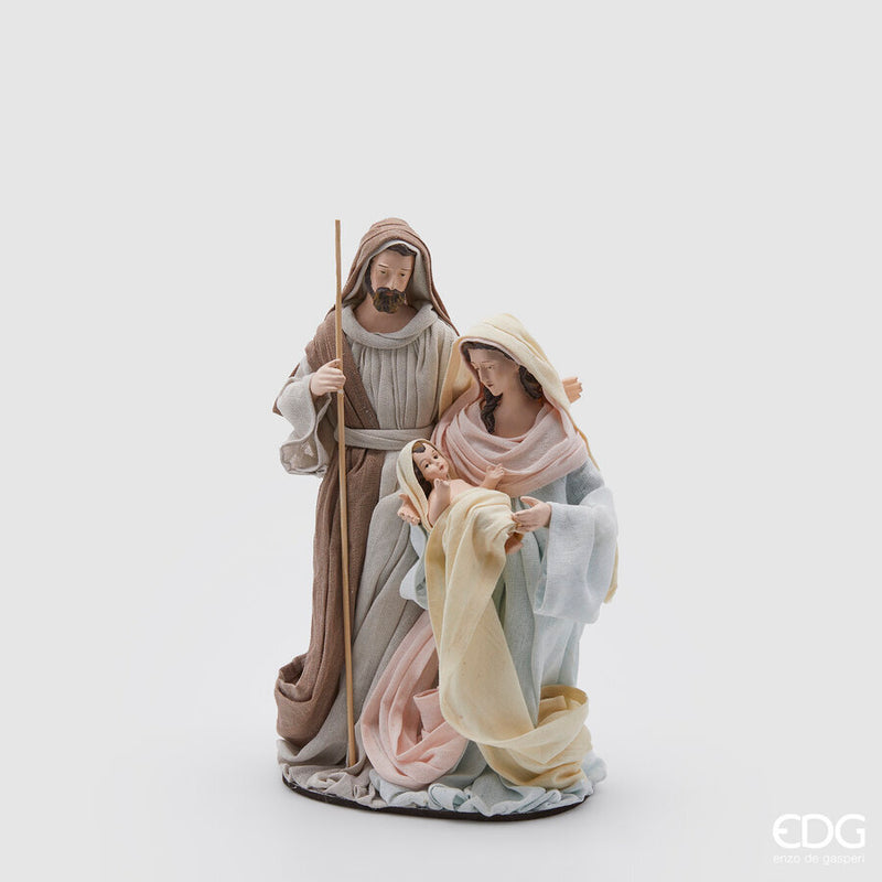 Natività Lord con base in tessuto 28 cm EDG - Multicolore