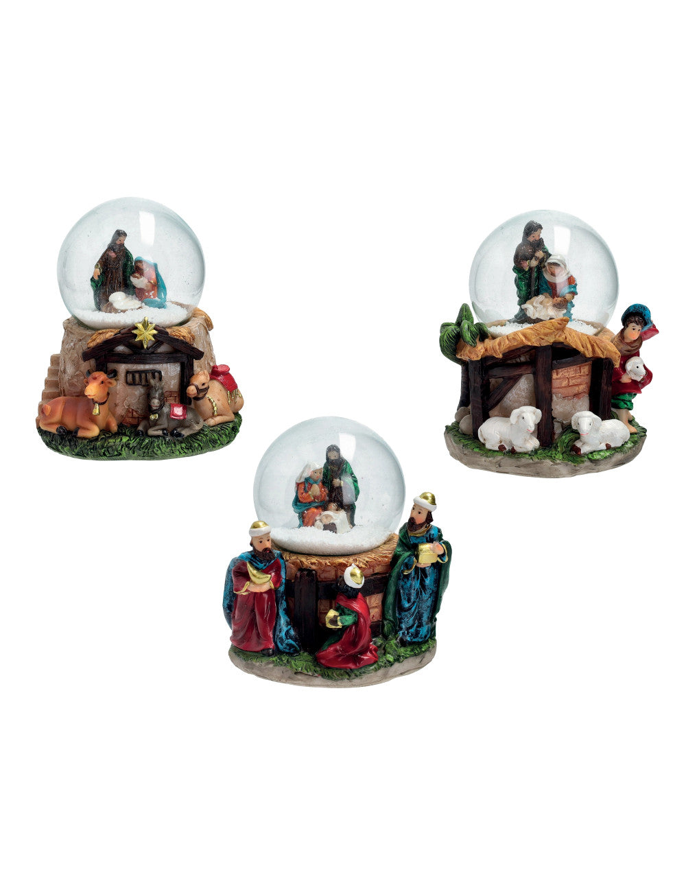 Brandani Palla di Neve Natività – Soggetti Assortiti