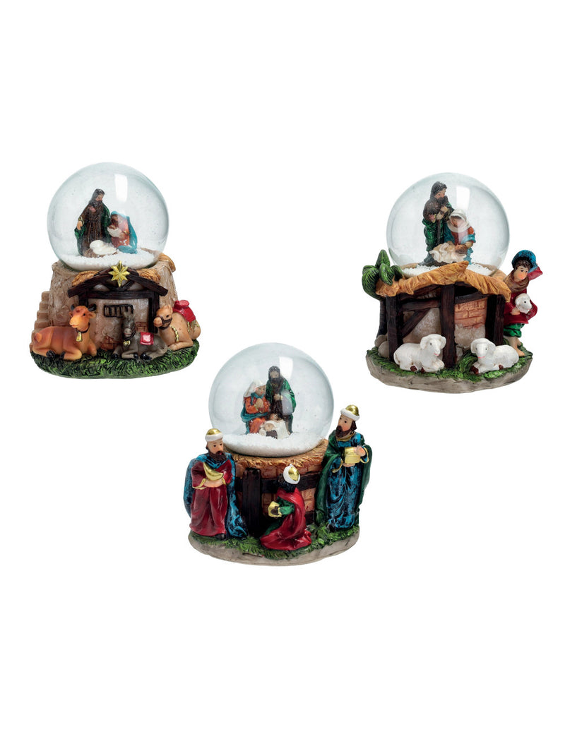 Brandani Palla di Neve Natività – Soggetti Assortiti