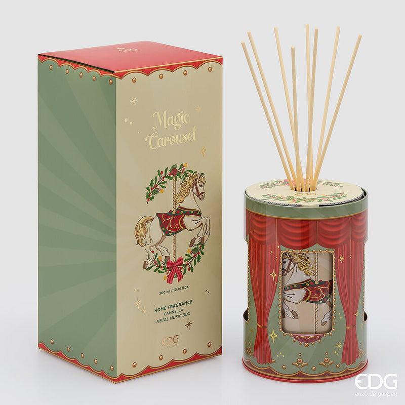 Profumatore Scrigno 300 ml con carillon EDG - Cinnamon