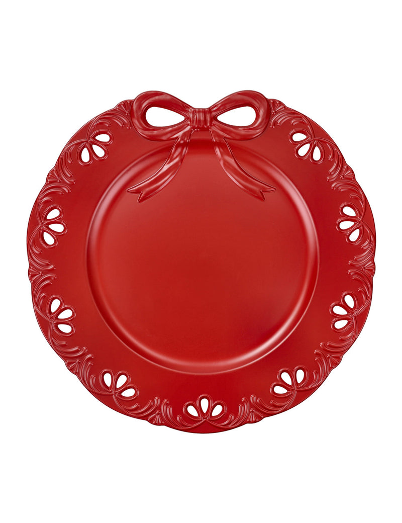 Brandani Sottopiatto Fiocco Rosso Set 4 pz
